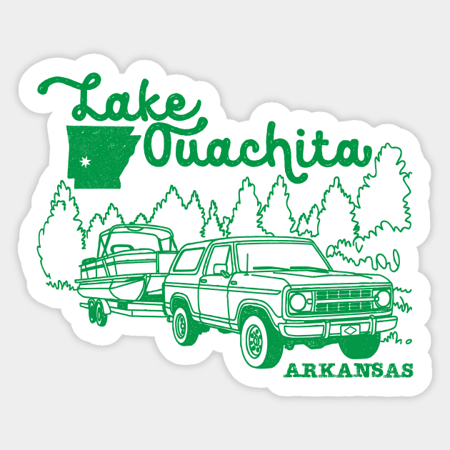 Lake Ouachita Sticker by rt-shirts